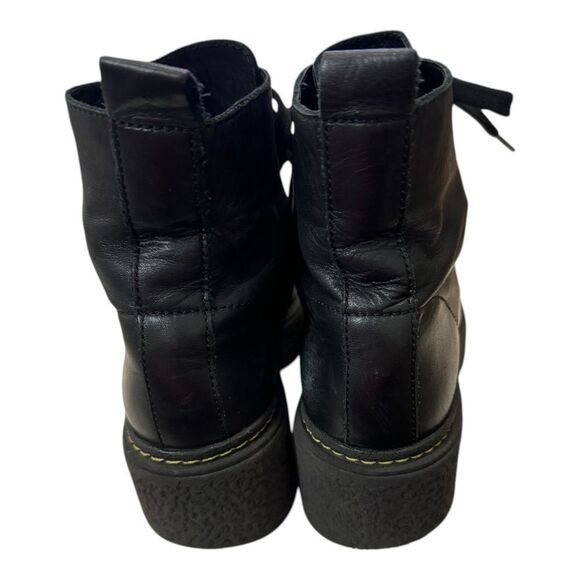Bimba Y Lola Black Combat Boots - Picture 5 of 6